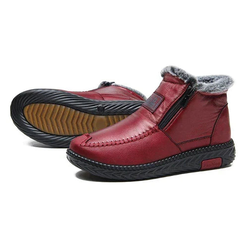 Faux leather ankle boots: comfort and security with every step